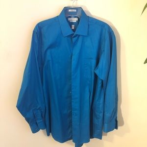 Van Heusen Lux Sateen Dress Shirt Size 16.5 34/35